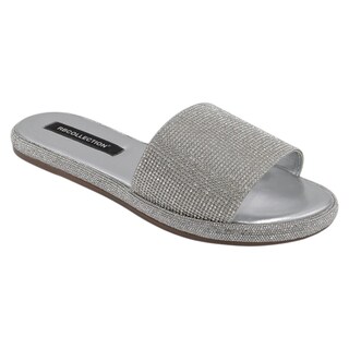 Foto 1 | Foto 1 | Sandalias De Piso Exterior Textil Color Plata Para Mujer De Rbcollection