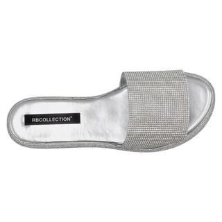 Foto 3 | Foto 3 | Sandalias De Piso Exterior Textil Color Plata Para Mujer De Rbcollection