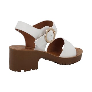 Foto 3 | Foto 3 | Zapatillas Vosse Mujer Correas Tacones Hebillas Blanco