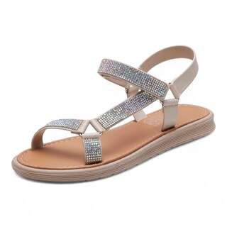 Foto 1 | Foto 1 | Sandalias Calzado Watanabe Color Nude Brillos Asimétrica
