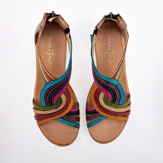 Foto 3 | Foto 3 | Mora Tierra Sandalia Para Mujer Camel Multicolor Cod.132509