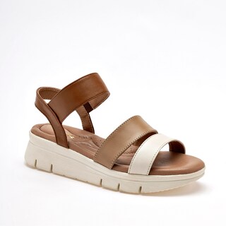 Foto 1 | Foto 1 | Cruz Shoes Sandalia Cruz Shoes Camel Beige Latte Para Mujer