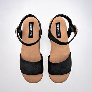 Foto 3 | Foto 3 | Moramora Sandalia Para Mujer Negro Cod.132635