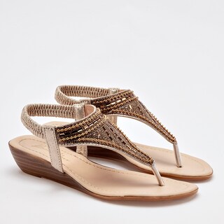 Foto 2 | Foto 2 | Been Class Sandalia Para Mujer Dorado Cod.133312