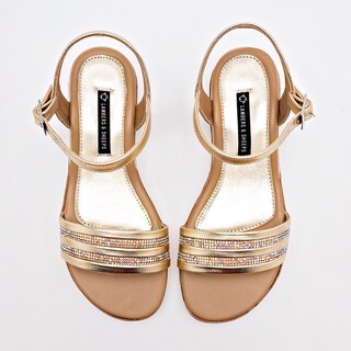 Foto 3 | Foto 3 | Lambers & Sheeps Sandalia Para Mujer Dorado Cod.132378