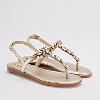 Foto 2 | Foto 2 | Moramora Sandalia Para Mujer Dorado Cod.132612