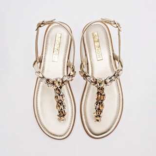 Foto 3 | Foto 3 | Moramora Sandalia Para Mujer Dorado Cod.132612