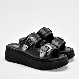 Foto 2 | Foto 2 | Moramora Sandalia Para Mujer Negro Cod.132606