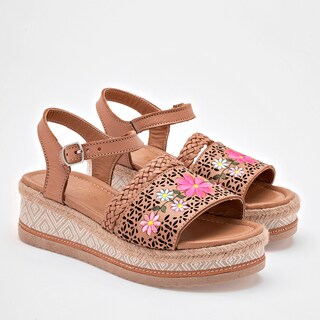 Foto 2 | Foto 2 | Mora Tierra Sandalia Para Mujer Camel Multicolor Cod.131753