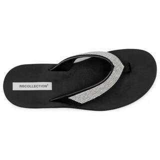 Foto 4 | Foto 4 | Sandalias De Piso Exterior Textil Color Negro Para Mujer De Rbcollection