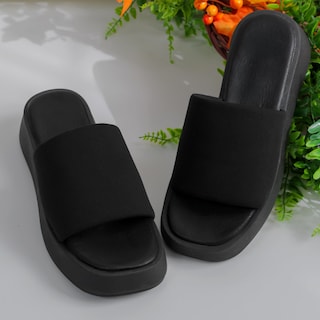 Foto 1 | Foto 1 | Sandalias De Piso Exterior Textil Color Negro Para Mujer De Rbbasics