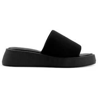 Foto 3 | Foto 3 | Sandalias De Piso Exterior Textil Color Negro Para Mujer De Rbbasics