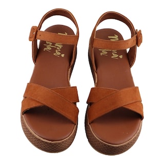Foto 6 | Foto 6 | Sandalia Mujer Mama Lola 1002 Ladrillo Mujer Huaraches De Piso Plataforma Talla 23 A 26 E