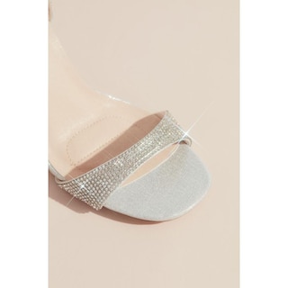 Foto 2 | Foto 2 | Sandalias Con Tacón Cuadrado David's Bridal Plateado