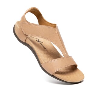 Foto 2 | Foto 2 | Sandalias Ortopédicas Athlefit Con Soporte De Arco Para Mujer, Talla 11, Color Nude - Venta Internacional.