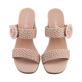 Foto 6 | Foto 6 | Zapato Mujer Miracol By Mama Lola 8719 Avena Tacon Ancho Dama Talla 23 A 26 M