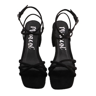 Foto 6 | Foto 6 | Sandalia Mujer Miracol By Mama Lola 10247 Negro Sandalia Mujer Tacon Ancho Dama Talla 23 A 26 E