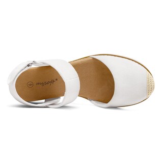 Foto 4 | Foto 4 | Sandalias Mysoft Para Mujer, Cuña Baja, Punta Cerrada, Cómodas - Venta Internacional.