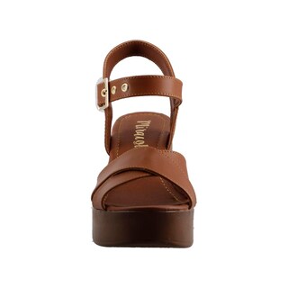 Foto 5 | Foto 5 | Sandalia De Mujer Miracol By Mama Lola 5602 Camel Tacon Alto Casual Mujer Talla 23 A 26 M