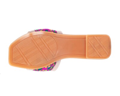 Foto 4 | Foto 4 | Sandalia De Piso A Ángelozano Con Tira De Flores, Color Arena