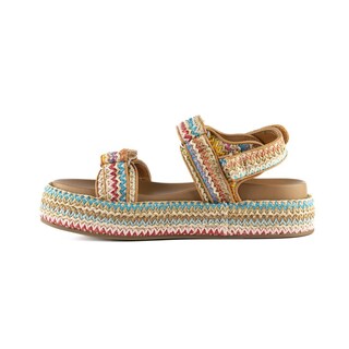 Foto 2 | Foto 2 | Sandalia Plataforma Yute Casual Hebilla Para Dama Walki Giorgia Multicolor