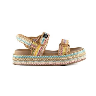 Foto 1 | Foto 1 | Sandalia Plataforma Yute Casual Hebilla Para Dama Walki Giorgia Multicolor
