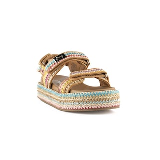 Foto 3 | Foto 3 | Sandalia Plataforma Yute Casual Hebilla Para Dama Walki Giorgia Multicolor