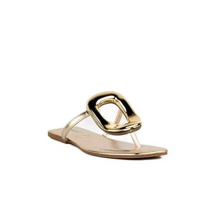 Foto 2 | Foto 2 | Sandalia Hebilla Flat Casual Moda Para Mujer Walki Briseida Dorado