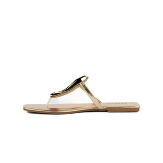 Foto 3 | Foto 3 | Sandalia Hebilla Flat Casual Moda Para Mujer Walki Briseida Dorado