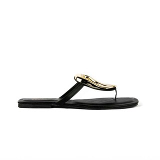 Foto 1 | Foto 1 | Sandalia Hebilla Flat Casual Moda Para Mujer Walki Briseida Negro