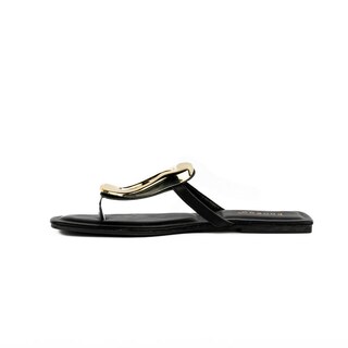 Foto 3 | Foto 3 | Sandalia Hebilla Flat Casual Moda Para Mujer Walki Briseida Negro