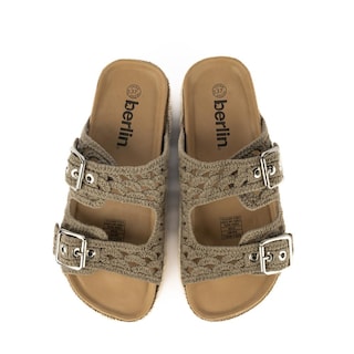 Foto 3 | Foto 3 | Sandalia Plataforma Hebilla Doble Para Mujer Walki Simona Verde