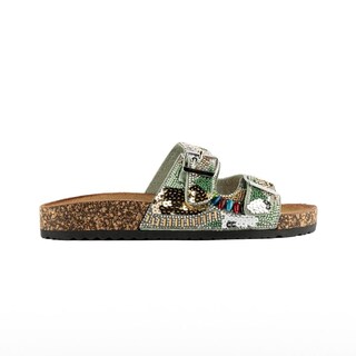 Foto 1 | Foto 1 | Sandalia Tiras Hebilla Casual Brillo Para Mujer Walki Nalani Verde