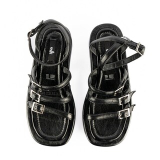 Foto 5 | Foto 5 | Sandalia Plataforma Confort Casual Para Mujer Walki Daisy Negro