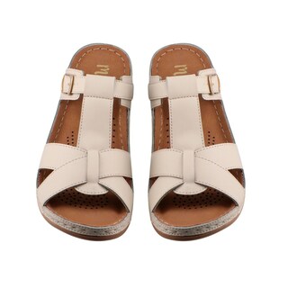 Foto 6 | Foto 6 | Sandalia Miracol By Mama Lola 40102 Tapioca Sandalia Confort De Piso Dama Huarache Talla 23 A 27 E