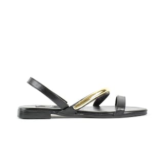 Foto 1 | Foto 1 | Sandalia Tiras Flat Casual Moda Para Mujer Walki Lia Negro