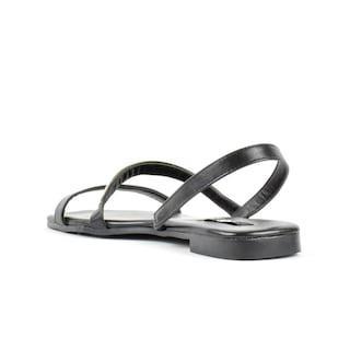 Foto 3 | Foto 3 | Sandalia Tiras Flat Casual Moda Para Mujer Walki Lia Negro