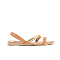 Sandalia Tiras Flat Casual Moda Para Mujer Walki Lia Cafe