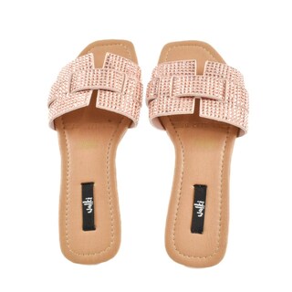 Foto 3 | Foto 3 | Sandalia Brillos Flat Casual Moda Para Mujer Walki Nelia Rosa