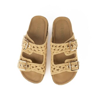Foto 3 | Foto 3 | Sandalia Plataforma Hebilla Doble Para Mujer Walki Simona Beige
