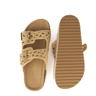 Foto 4 | Foto 4 | Sandalia Plataforma Hebilla Doble Para Mujer Walki Simona Beige