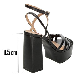 Foto 3 | Foto 3 | Sandalias De Tacón Alto Mujer Salamandra Negro Dama Negro