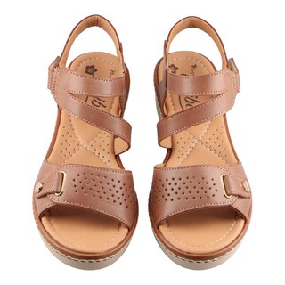Foto 6 | Foto 6 | Sandalia Playa Caribe 16695 Adobe Para Mujer Confort Casual Talla 22 A 27 E