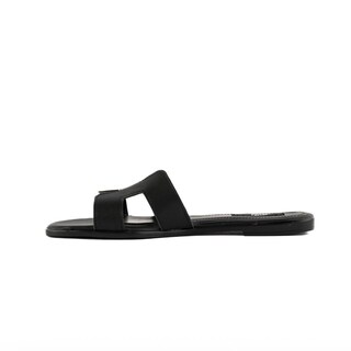 Foto 2 | Foto 2 | Sandalia Tiras Flat Casual Brillo Para Mujer Walki Azula Negro