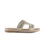 Sandalia Tiras Flat Casual Boho Para Mujer Walki Gloria Plateado