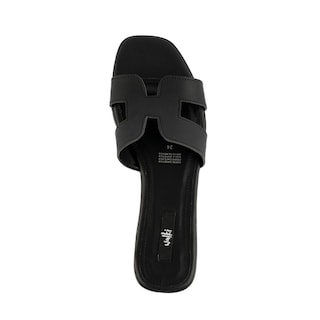 Foto 3 | Foto 3 | Sandalia Tiras Flat Casual Brillo Para Mujer Walki Azula Negro