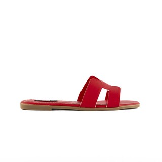 Foto 1 | Foto 1 | Sandalia Tiras Flat Casual Brillo Para Mujer Walki Azula Rojo
