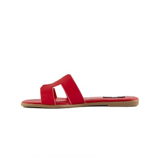 Foto 2 | Foto 2 | Sandalia Tiras Flat Casual Brillo Para Mujer Walki Azula Rojo