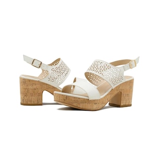 Foto 6 | Foto 6 | Sandalia Plataforma Con Tacon Diseño Floral Color Beige Beige
