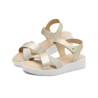 Foto 7 | Foto 7 | Sandalia Para Dama Plataforma Suela Blanca Super Comodas Plateado